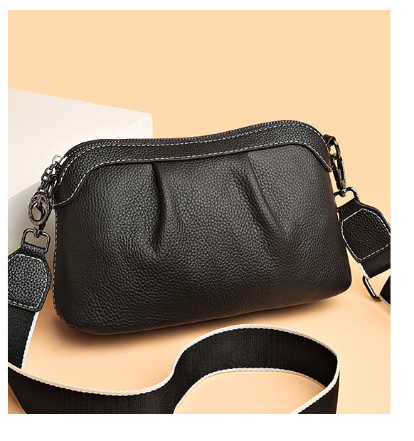 DIVCIDLC Small Crossbody Bag with Adjustable Wide Guitar Strap,Leather  Camera Purse Shoulder Handbag Lightweight Satchel for Women, B-Black:  Handbags: Amazon.com
